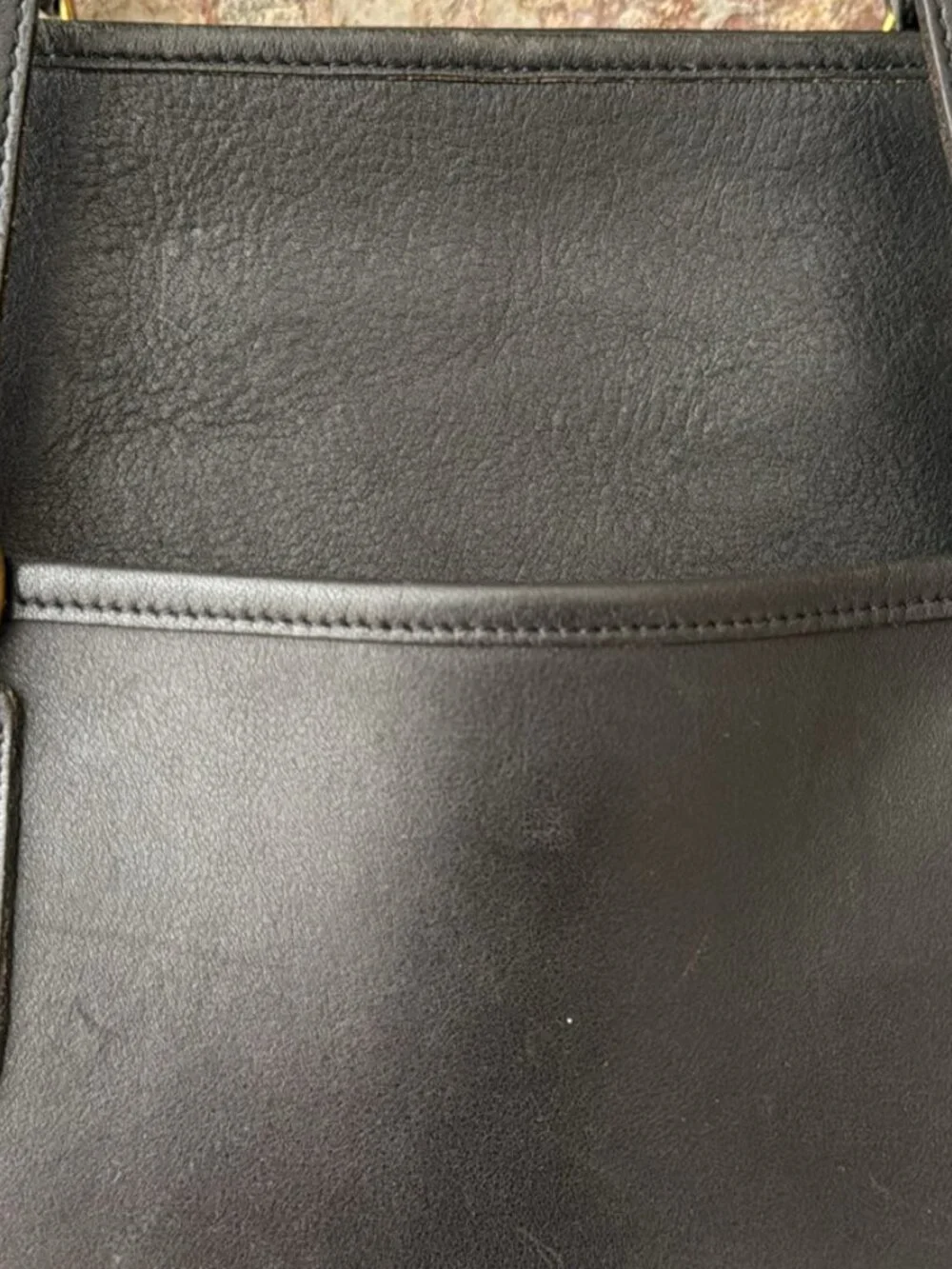 Laura USA 100% Leather Briefcase Bag with Brass Hardware